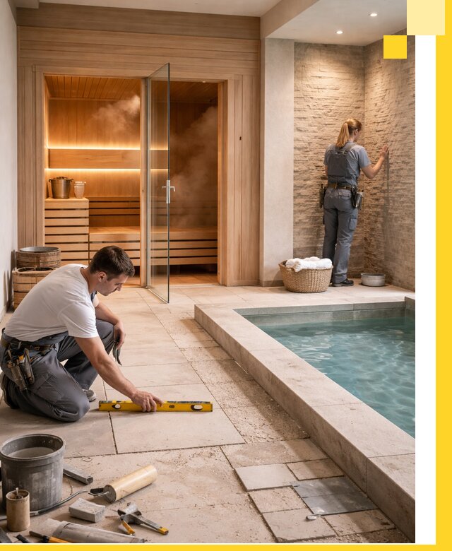 Комплексный дизайн и отделка интерьеров SPA под ключ в Таре